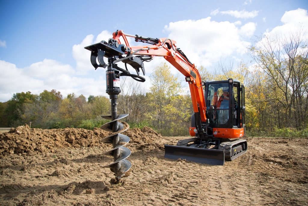 Mini Excavator Auger Attachment